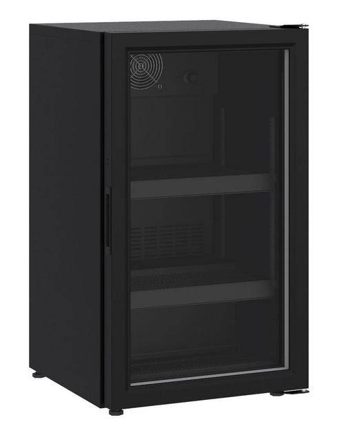 Glasdeur Koelkast Tafelmodel 136L Zwart, Witgoed en Apparatuur, Koelkasten en IJskasten, Ophalen of Verzenden
