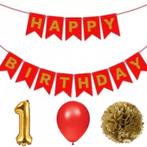 Eerste verjaardag setje koraal rood en wit Elegant Flowers, Jurkje of Rokje, Nieuw, Sweet-One, Verzenden