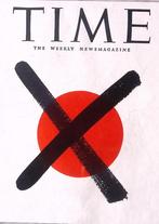 Cover Time Magazine1945 - Japanse vlag met kruis, Verzamelen, Militaria | Tweede Wereldoorlog, Verzenden, Foto of Poster
