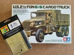 Tamiya 35218 2½-Ton 6×6 Cargo Truck 1:35 + Aber PE set, Hobby en Vrije tijd, Verzenden, Nieuw, Tamiya