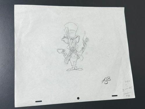 Walt Disney - Originele animatietekening van Mad Hatter -, Boeken, Strips | Comics