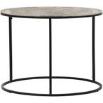 Bijzettafel - Trion Pado - 60cm - Rond - Zwart - Zilver -, Huis en Inrichting, Tafels | Eettafels, Ophalen of Verzenden, Nieuw