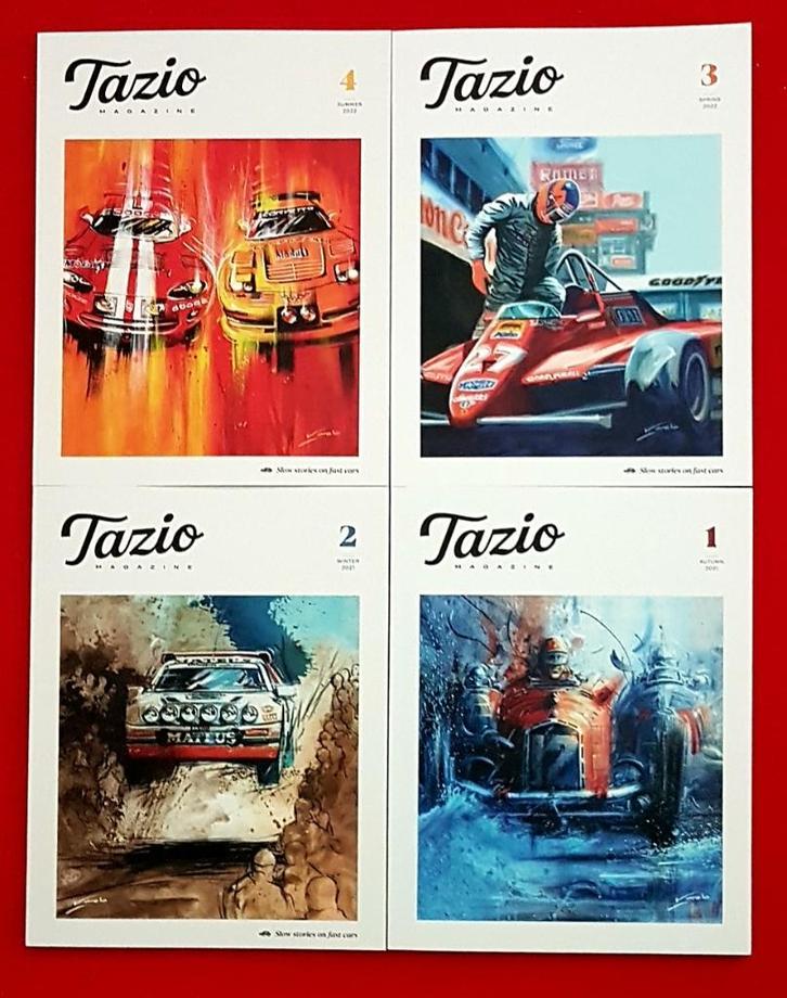 Tazio Magazine Issue 1, 2, 3 and 4 English Edition, Boeken, Auto's | Boeken, Algemeen, Nieuw, Verzenden