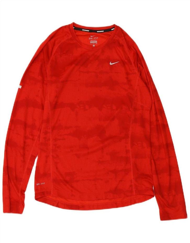 NIKE Mens Dri Fit Top Long Sleeve Small Red Camouflage, Kleding | Heren, Overhemden, Verzenden