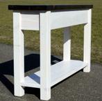 Sidetable duurzaam gerecycled hout 120 x 35 poot White Wash