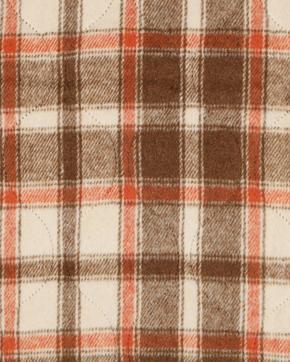 Gequilte Polyester Ruit Bruin, Hobby en Vrije tijd, Stoffen en Lappen, Bruin, Nieuw