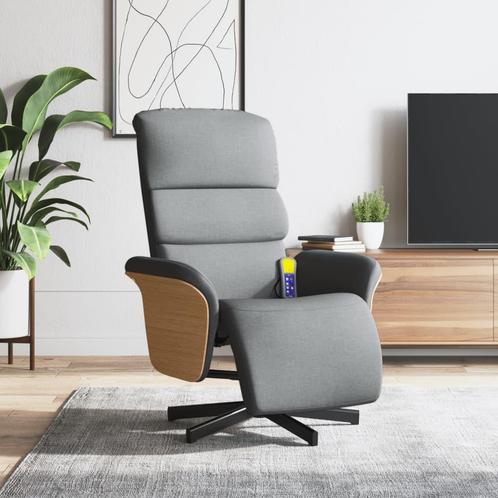 vidaXL Massagestoel verstelbaar met voetensteun stof, Huis en Inrichting, Fauteuils, Nieuw, Verzenden