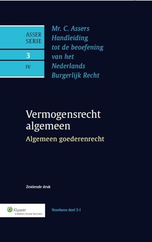 Algemeen goedrenrecht / Asser-serie / 3-IV 9789013044478, Boeken, Wetenschap, Zo goed als nieuw, Verzenden