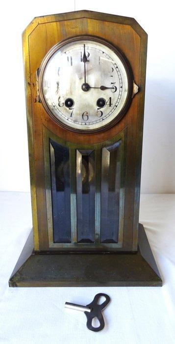 Amsterdamse School klok - Junghans - Art Deco Messing -, Antiek en Kunst, Kunst | Designobjecten
