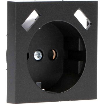 Reflex Inlegplaat voor wandcontactdoos met 2 USB - Zwart beschikbaar voor biedingen
