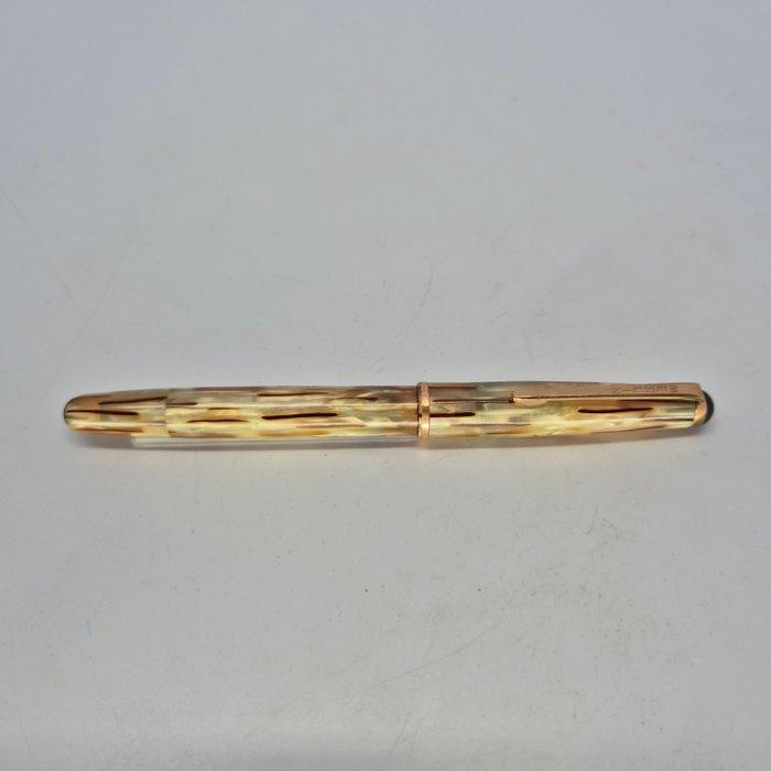 Merlin - CIB - 14k solid gold nib (EF) - Celluloid - 1950s, Verzamelen, Pennenverzamelingen