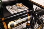 industrieele console MOTORCYCLE 185cm mangohout zwart, Ophalen of Verzenden, Nieuw