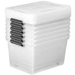 Opbergbox / Opslagdoos 60 L - Kunststof - 6-Delig, Doe-het-zelf en Verbouw, Kratten en Dozen, Doos, 40 tot 60 cm, 50 tot 75 cm