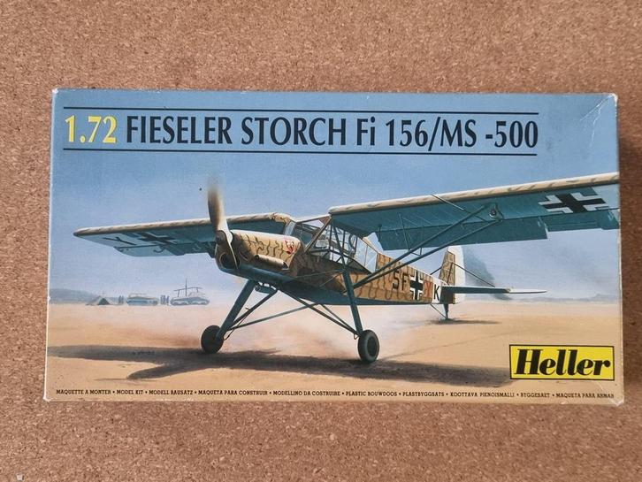 Heller 80227 Fieseler Storch Fi 156/MS -500 1:72, Hobby en Vrije tijd, Modelbouw | Vliegtuigen en Helikopters, Heller, Verzenden