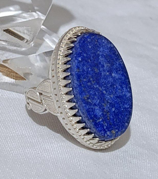 Lapis lazuli - Zilver - Ring, Antiek en Kunst, Kunst | Niet-Westerse kunst