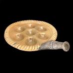 Aardewerk, Evenveeltje / poffertjespan roodbakkend aardewerk, Antiek en Kunst