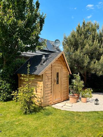 Compacte Tuin sauna Nordic grenen: Buitensauna aanbieding beschikbaar voor biedingen
