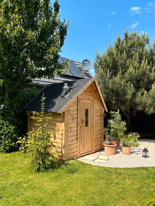 Compacte Tuin sauna Nordic grenen: Finse Buitensauna, Sport en Fitness, Sauna, Fins of Traditioneel, Complete sauna, Nieuw, Ophalen of Verzenden