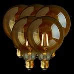 Set van 5 Filament LED Lamp Globe XL Gold Ø125 mm E27 3.5W, Huis en Inrichting, Lampen | Losse lampen, Nieuw