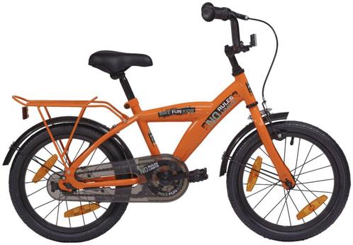 BikeFun jongensfiets No Limit 16 Oranje 4+, Fietsen en Brommers, Fietsen | Kinderfietsjes, Nieuw, Verzenden