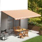 vidaXL Vervangingsdoek voor luifel 6x3 m geel en oranje, Tuin en Terras, Zonneschermen, Verzenden, Nieuw