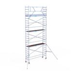 Rolsteiger Original 75x305 8,2m werkhoogte tegen de gevel, Doe-het-zelf en Verbouw, Steigers, Verzenden, Nieuw, Rolsteiger of Kamersteiger