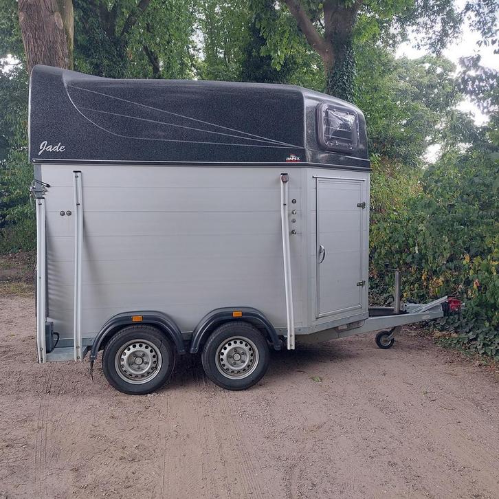 Aluminium paardentrailer 2 paards trailer, super netjes, Dieren en Toebehoren, Paarden en Pony's | Trailers en Aanhangwagens, 2-paards trailer