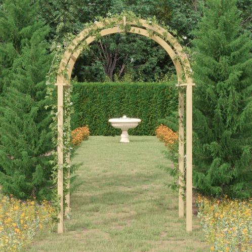 vidaXL Boog 141x97x243 cm geïmpregneerd massief grenenhout, Tuin en Terras, Palen, Balken en Planken, Nieuw, Verzenden