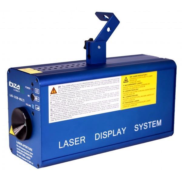 Ibiza LAS200-MULTI Disco Laser Effect Rood-groen 200mW, Muziek en Instrumenten, Licht en Laser, Laser, Nieuw, Verzenden