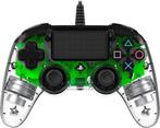 Nacon Compact Controller - Transparant Groen LED PS4, Ophalen of Verzenden, Zo goed als nieuw, PlayStation 4