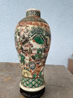 Vaas - Hout, Porselein - China - Guangxu (1875-1908) (Zonder, Antiek en Kunst