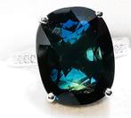 Ring - 18 karaat Witgoud, Saffier GEEN VERHITTING 6,21ct, Nieuw