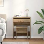 vidaXL Kaptafel artisanaal eikenkleurig 60 x 40 x 75 cm, Huis en Inrichting, Tafels | Kaptafels, Verzenden, Nieuw