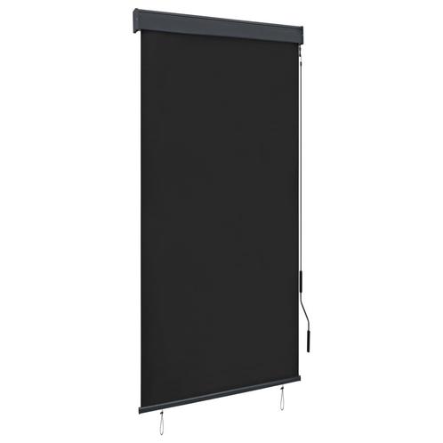 vidaXL Rolgordijn voor buiten 80x250 cm antraciet, Huis en Inrichting, Stoffering | Gordijnen en Lamellen, Nieuw, Verzenden