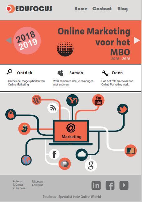 Online Marketing voor het MBO 2018 2019 9789492442314, Boeken, Economie, Management en Marketing, Zo goed als nieuw, Verzenden