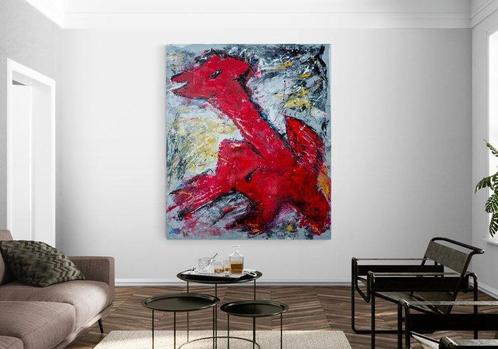 Jovan Srijemac (1962) - Red Predator - (XXL), Antiek en Kunst, Kunst | Schilderijen | Modern