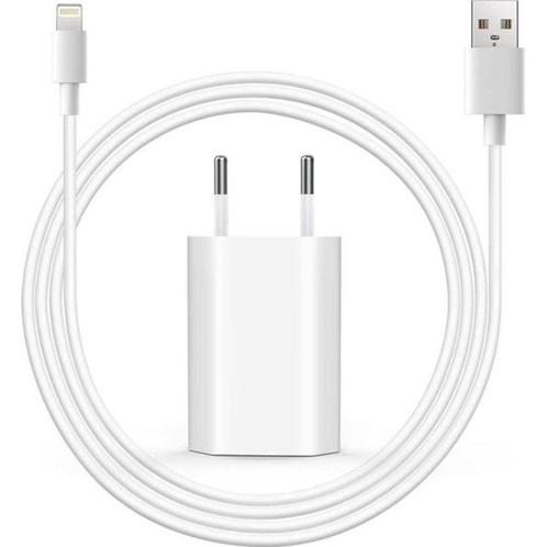 Apple iPhone Lader - USB Oplader inclusief lightning kabel, Telecommunicatie, Mobiele telefoons | Telefoon-opladers, Ophalen of Verzenden