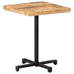 vidaXL Bistrotafel vierkant 60x60x75 cm ruw mangohout, Verzenden, Nieuw