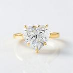 Ring - 14 karaat Geel goud - 3.00ct. tw. Diamant (Lab-grown), Sieraden, Tassen en Uiterlijk, Ringen, Nieuw