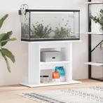 vidaXL Aquariumstandaard 80x35x60 cm bewerkt hout wit, Verzenden, Nieuw