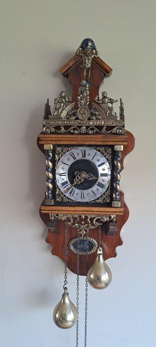 Zaandam/Zaanse klok - Wuba/ Warmink - Antiek Hout, Messing -, Antiek en Kunst, Antiek | Klokken