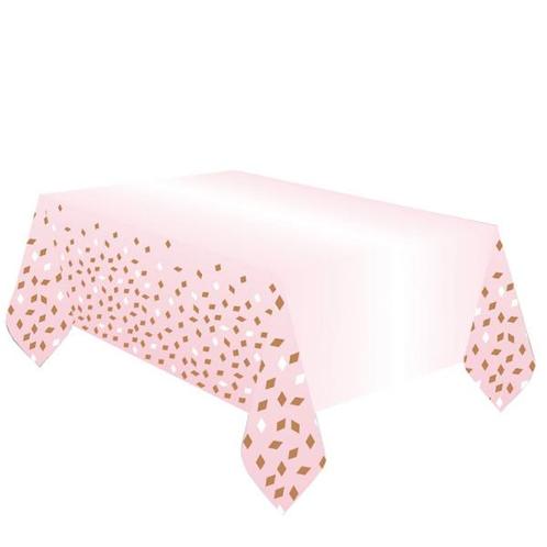 Tafelkleed Rose Goud 1,8m, Hobby en Vrije tijd, Feestartikelen, Nieuw, Verzenden