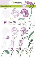 Clearstamp - CraftEmotions - Step by step - Orchid, Nieuw