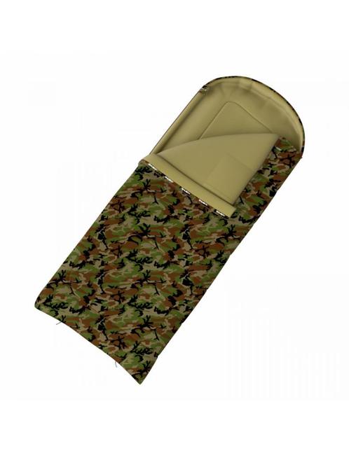 Husky slaapzak Quilted Gizmo Army 20 -5°C 220 x 90 cm - L.., Caravans en Kamperen, Slaapzakken, Nieuw, Verzenden