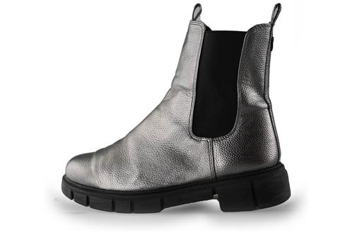 Marco Tozzi Chelsea boots in maat 40 Zilver | 10% extra, Kleding | Dames, Schoenen, Overige kleuren, Zo goed als nieuw, Overige typen