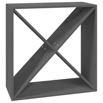 Wijnrek grenenhout grijs 62cm | retourdeal | 35% korting beschikbaar voor biedingen