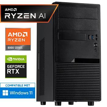 Ryzen 7 8700F - RTX 4060 - 64GB DDR5 - 2000GB Desktop PC, Computers en Software, Desktop Pc's
