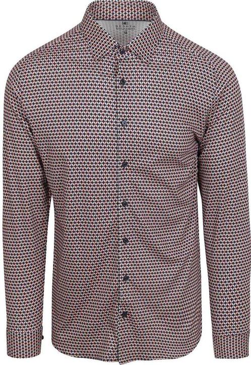 Desoto Overhemd Print Multicolour maat M Heren, Kleding | Heren, Overhemden, Oranje, Nieuw, Verzenden