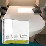 Textielpakket Queensbed/Eilandbed - 1 molton met 1 jersey, Verzenden, Nieuw, Wit