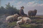 Cornelis Van Leemputten (1841-1902) - Herder met schapen